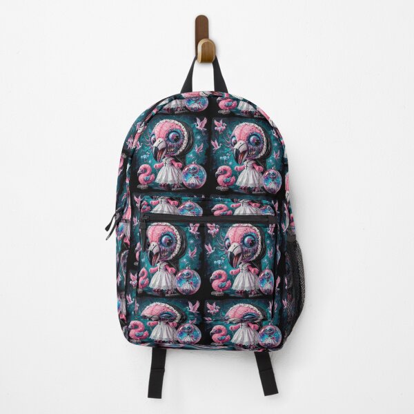 Item preview, Creepy Cute Flamingo Nun Pop Surrealism Art designed and sold by LujziWorld.
