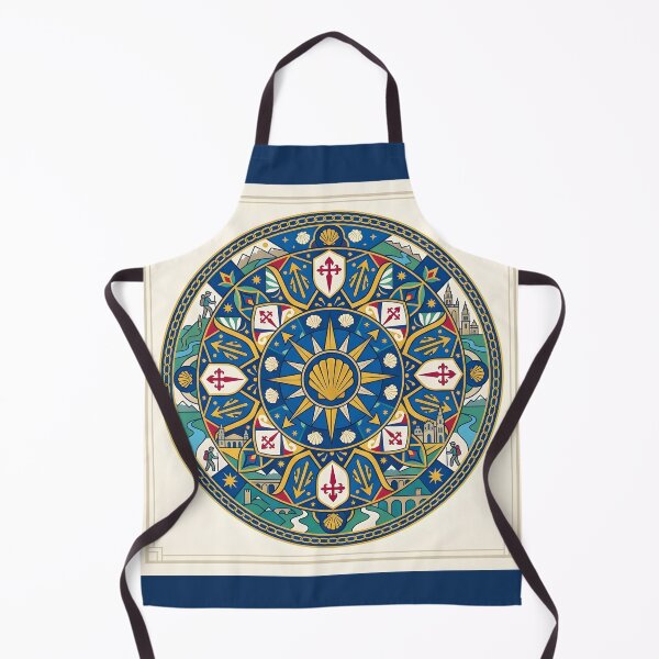 Item preview, Modern Camino de Santiago Scallop Shell Mandala designed and sold by Sybille-Yates.