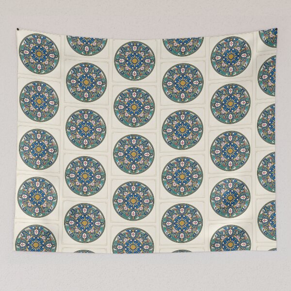 Item preview, Modern Camino de Santiago Scallop Shell Mandala designed and sold by Sybille-Yates.