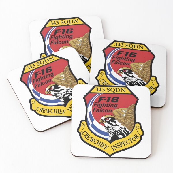 Item preview, Hellenic Air Force 343 Squadron F-16 Crew Chief Inspector Patch designed and sold by CharlieDesings.