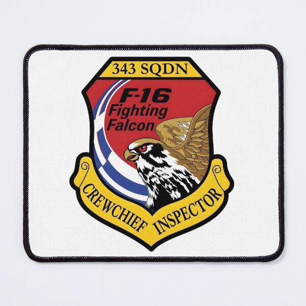 Item preview, Hellenic Air Force 343 Squadron F-16 Crew Chief Inspector Patch designed and sold by CharlieDesings.