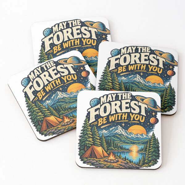Item preview, May The Forest Be With You Vintage Nature & Cosmic Adventure Design designed and sold by CreativeNest Prints.