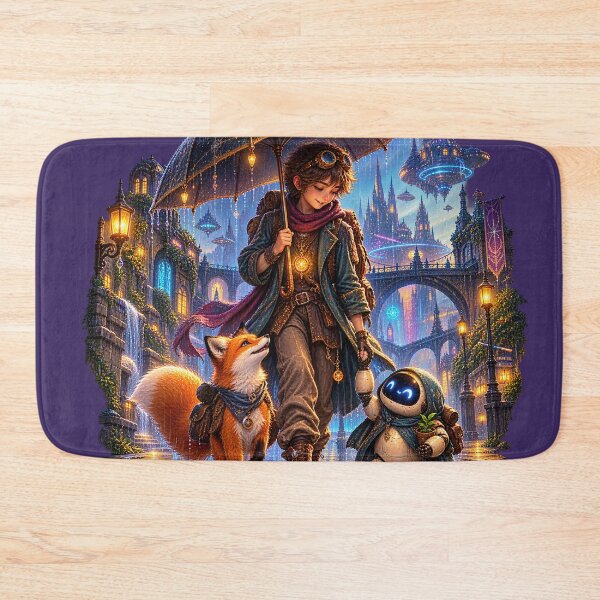 Item preview, Under One Umbrella Friendship Fantasy Art designed and sold by ADEL MASSRY (AM)©.