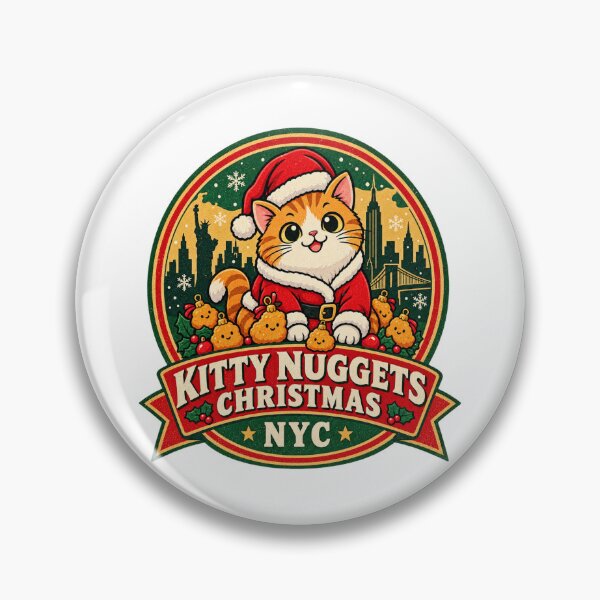 Item preview, Kitty Nuggets Christmas Shirt – Funny NYC Cat Santa Meme Design designed and sold by Globalcitytees.