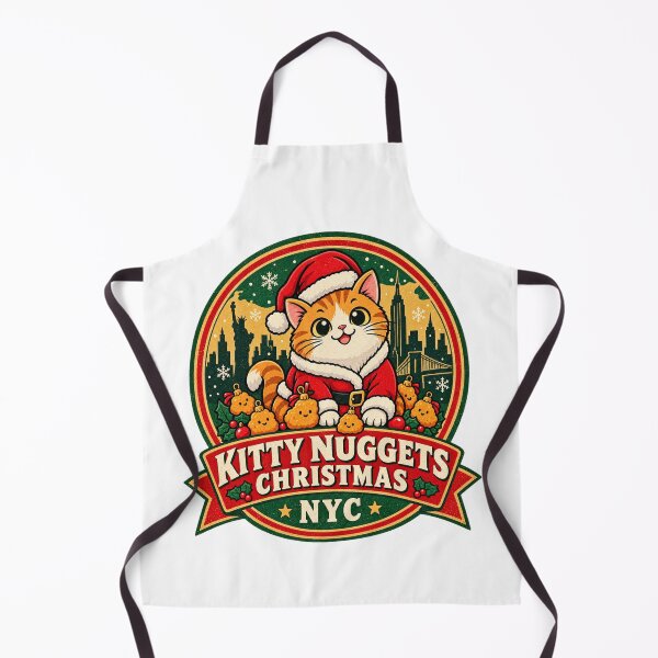 Item preview, Kitty Nuggets Christmas Shirt – Funny NYC Cat Santa Meme Design designed and sold by Globalcitytees.