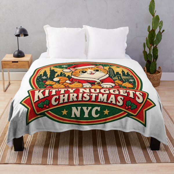 Item preview, Kitty Nuggets Christmas Shirt – Funny NYC Cat Santa Meme Design designed and sold by Globalcitytees.