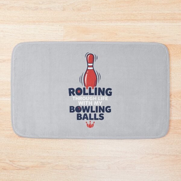 Artikelvorschau, Mit meinen Bowlingkugeln durchs Leben rollen – Lustiges Bowling entworfen und verkauft von Amir Faysal.