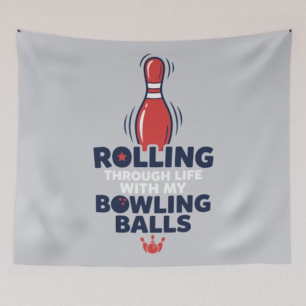 Item preview, Rolling Through Life With My Bowling Balls Funny Bowling designed and sold by Amir Faysal.