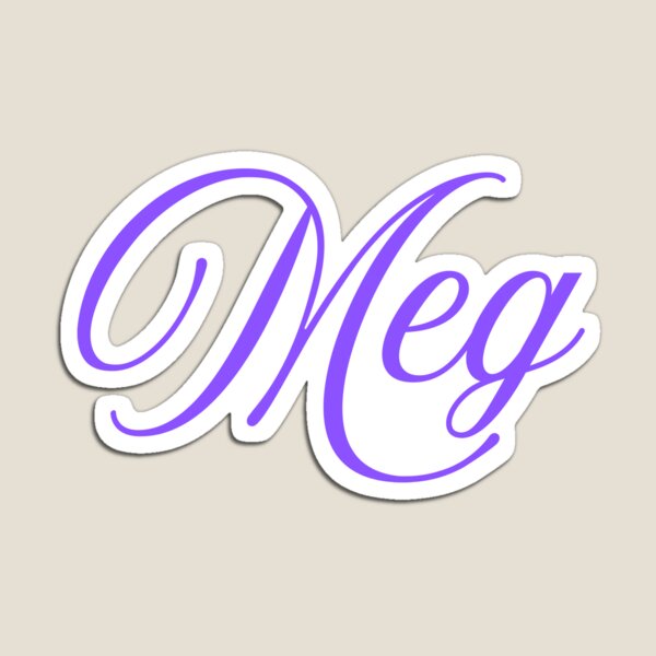 Item preview, Meg Name, Cursive designed and sold by RedParker.