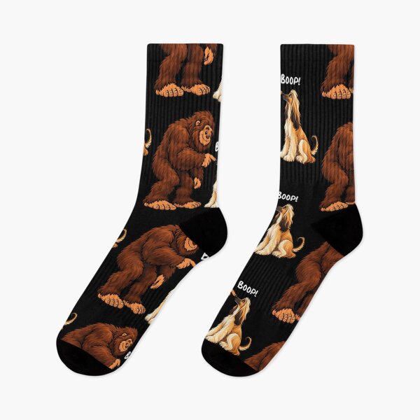 Item preview, Bigfoot and Afghan Hound Boop Fun Design Sasquatch designed and sold by rafaeltto.