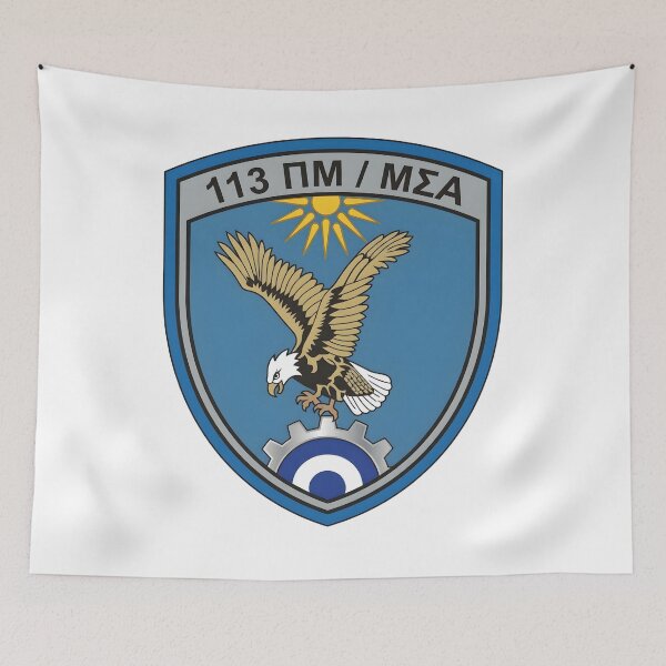 Item preview, Hellenic Air Force 113 Combat Wing MSA Maintenance Squadron Patch designed and sold by CharlieDesings.