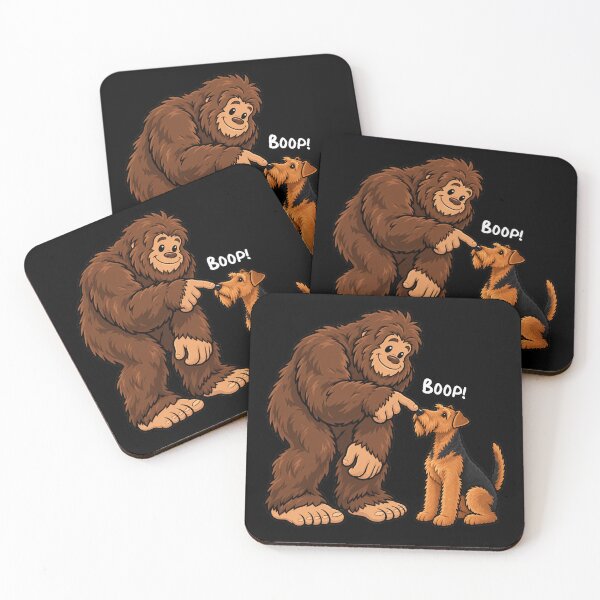 Item preview, Bigfoot and Airedale Terrier Boop Fun Design Sasquatch designed and sold by rafaeltto.
