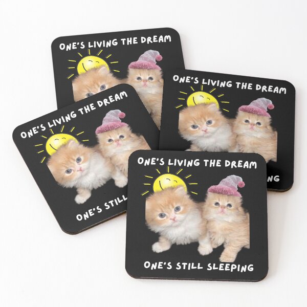 Item preview, Living The Dream Funny Kitten Art designed and sold by maspil.