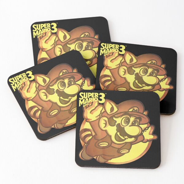 Item preview, Retro Flying Raccoon Plumber Classic Gamer Art designed and sold by ZEtexaxe.