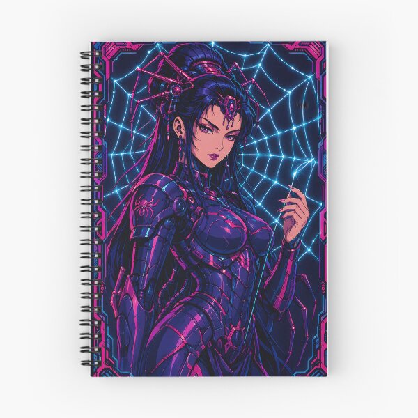 Item preview, Jorōgumo Fiber Optic Weaver – Yokai Anime Cyberpunk designed and sold by Apocalyptic Art Studio.