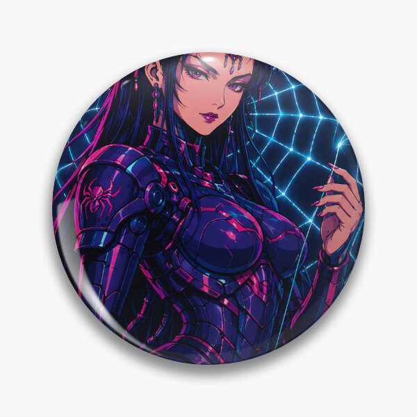Item preview, Jorōgumo Fiber Optic Weaver – Yokai Anime Cyberpunk designed and sold by Apocalyptic Art Studio.