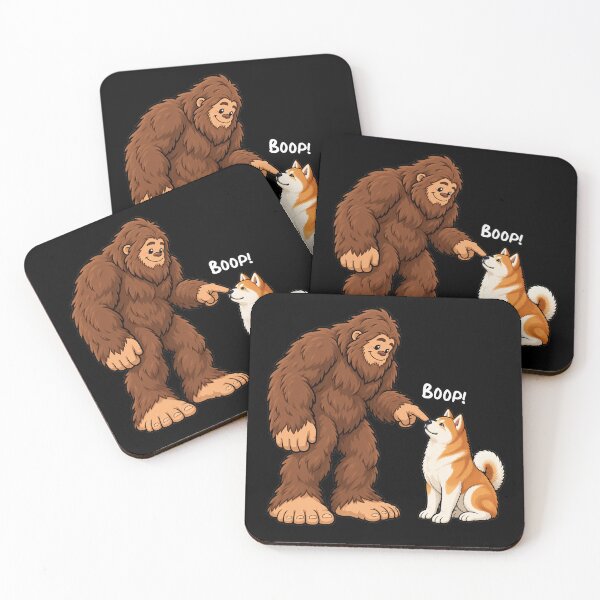 Item preview, Bigfoot and Akita Boop Fun Design Sasquatch designed and sold by rafaeltto.