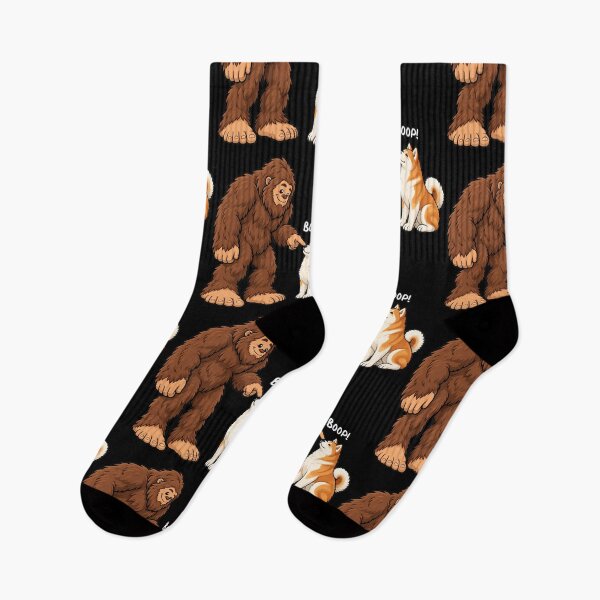 Item preview, Bigfoot and Akita Boop Fun Design Sasquatch designed and sold by rafaeltto.