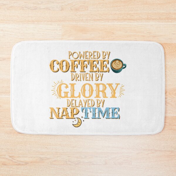 Item preview, Powered by Coffee Driven by Glory | Funny Coffee & Nap Lover Design designed and sold by Farahsalama.