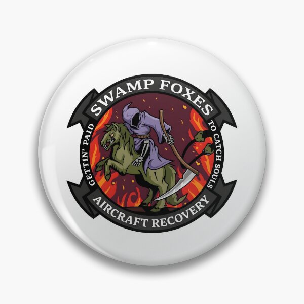 Item preview, 157th Fighter Squadron Swamp Foxes Aircraft Recovery Grim Reaper Patch designed and sold by CharlieDesings.
