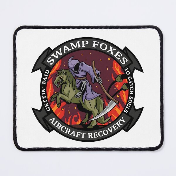 Item preview, 157th Fighter Squadron Swamp Foxes Aircraft Recovery Grim Reaper Patch designed and sold by CharlieDesings.