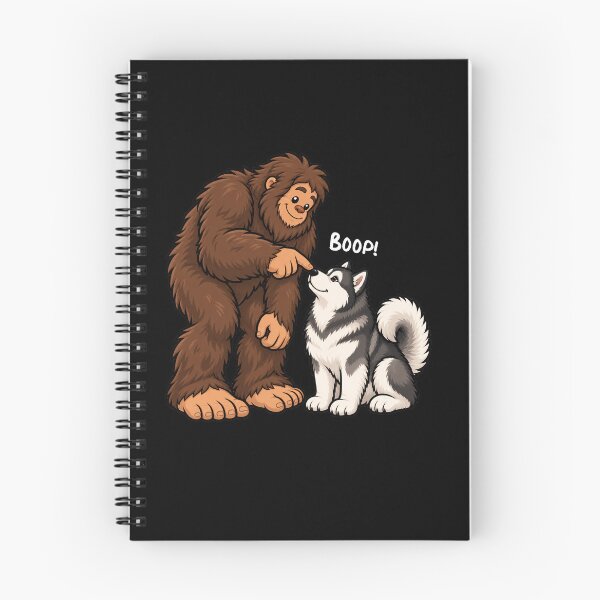 Item preview, Bigfoot and Alaskan Malamute Boop Fun Design Sasquatch designed and sold by rafaeltto.