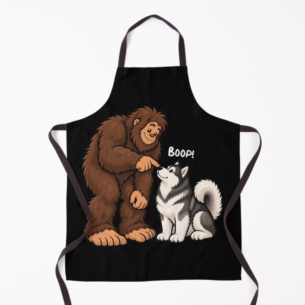 Item preview, Bigfoot and Alaskan Malamute Boop Fun Design Sasquatch designed and sold by rafaeltto.
