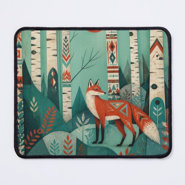 Item preview, Scandinavian Red Fox In The Birches Forest designed and sold by GrinGalore.