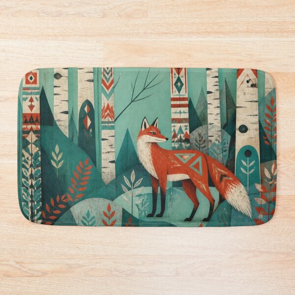 Item preview, Scandinavian Red Fox In The Birches Forest designed and sold by GrinGalore.