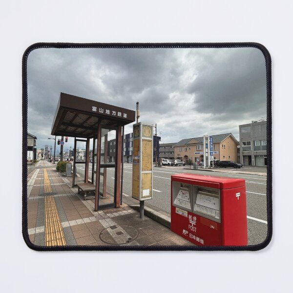 Item preview, Local Bus Stop & Red Postbox — Ordinary Japan designed and sold by ORDINARYJAPAN.