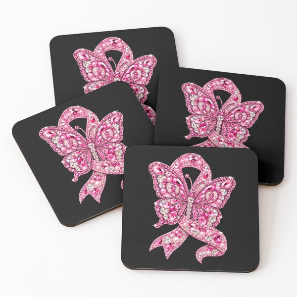 Item preview, Pink Gemstone Butterfly Ribbon Design designed and sold by Mind-Drift.