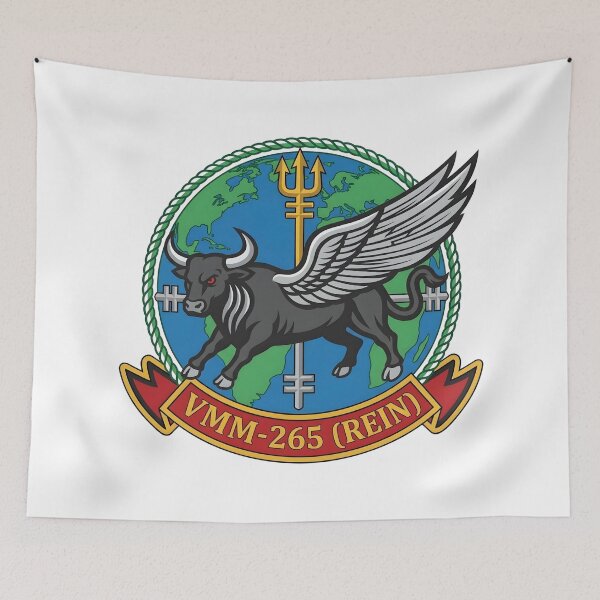 Item preview, US Marine Corps VMM-265 Reinforced Dragons Patch designed and sold by CharlieDesings.