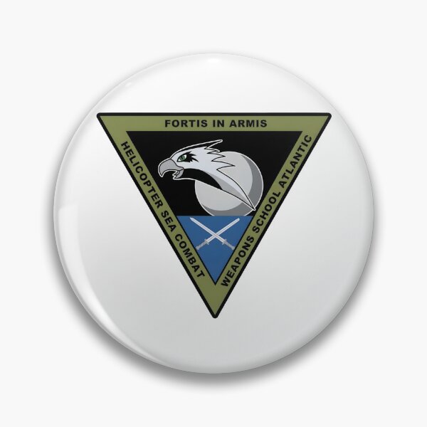 Item preview, US Navy Helicopter Sea Combat Weapons School Atlantic Patch designed and sold by CharlieDesings.