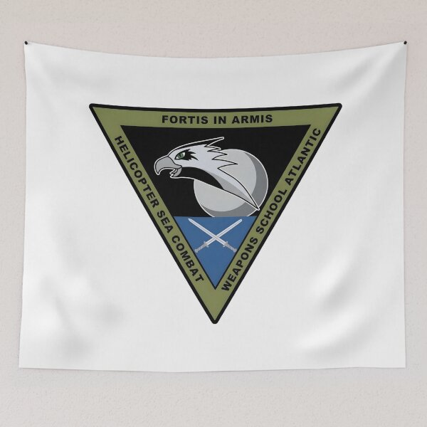 Item preview, US Navy Helicopter Sea Combat Weapons School Atlantic Patch designed and sold by CharlieDesings.