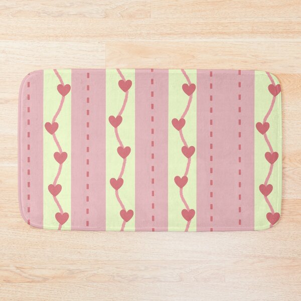 Item preview, Cute Pink Vertical Stripes and Wavy Heart Seamless Pattern Background designed and sold by Manyart13031992.