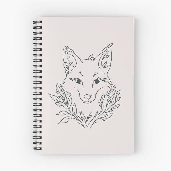 Item preview, Botanical Leaf Fox Portrait Line Art designed and sold by BGMeYou.