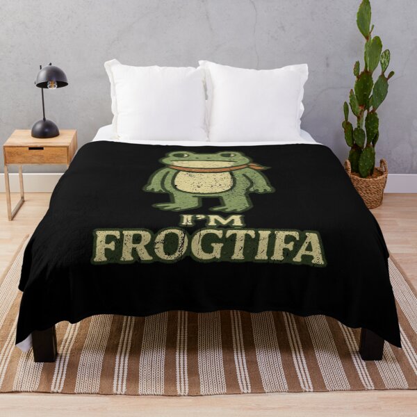 Item preview, I'm Frogtifa Cute Funny Frog Pun Retro Vintage Design designed and sold by SEINENGAPPI19.