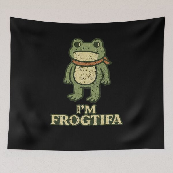 Item preview, I'm Frogtifa Cute Funny Frog Pun Retro Vintage Design designed and sold by SEINENGAPPI19.