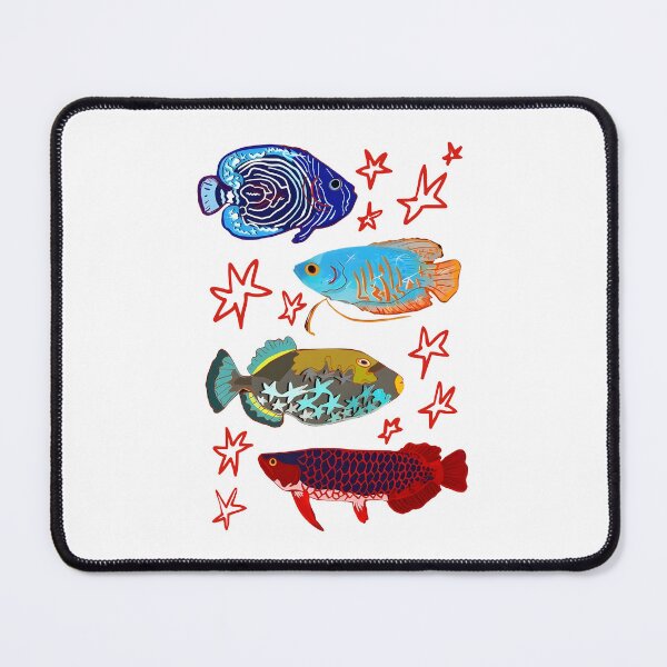 Item preview, Colorful Tropical Fish and Star Art designed and sold by ostenlee.