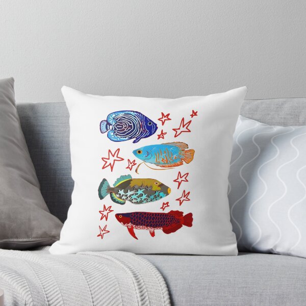 Item preview, Colorful Tropical Fish and Star Art designed and sold by ostenlee.