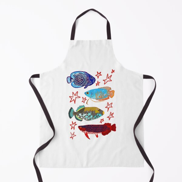 Item preview, Colorful Tropical Fish and Star Art designed and sold by ostenlee.