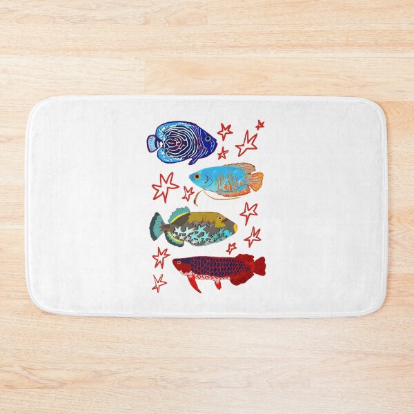 Item preview, Colorful Tropical Fish and Star Art designed and sold by ostenlee.
