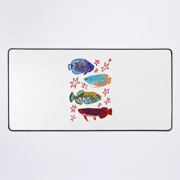 Item preview, Colorful Tropical Fish and Star Art designed and sold by ostenlee.