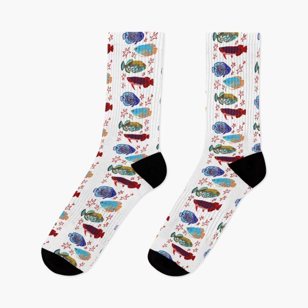 Item preview, Colorful Tropical Fish and Star Art designed and sold by ostenlee.