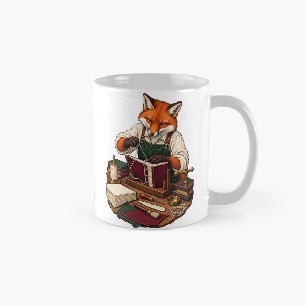 Item preview, Red Fox Bookbinder Sewing a Hardcover Book designed and sold by Danioss.