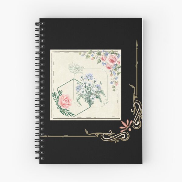 Item preview, Vintage Floral Frame Pink Roses & Blue Bouquet Scrapbook Art designed and sold by Verantia.