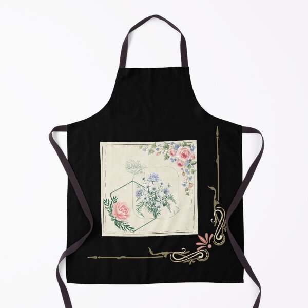 Item preview, Vintage Floral Frame Pink Roses & Blue Bouquet Scrapbook Art designed and sold by Verantia.