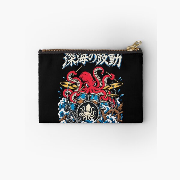 Item preview, Kraken Drummer – Deep Sea Rock Monster Ocean Metal Music T-Shirt designed and sold by Leeded.