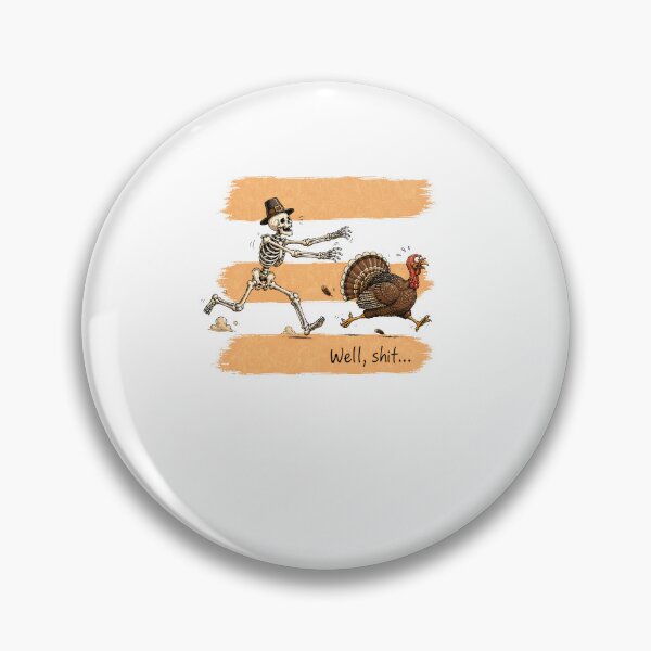 Item preview, Funny Thanksgiving Skeleton Chase Design designed and sold by Mind-Drift.