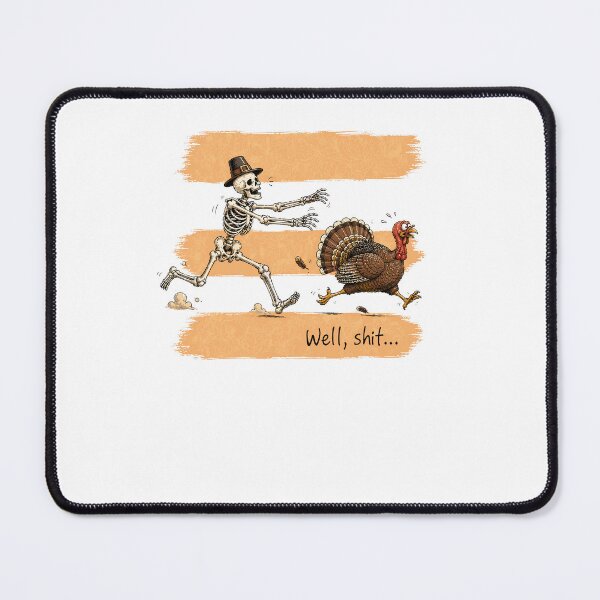 Item preview, Funny Thanksgiving Skeleton Chase Design designed and sold by Mind-Drift.